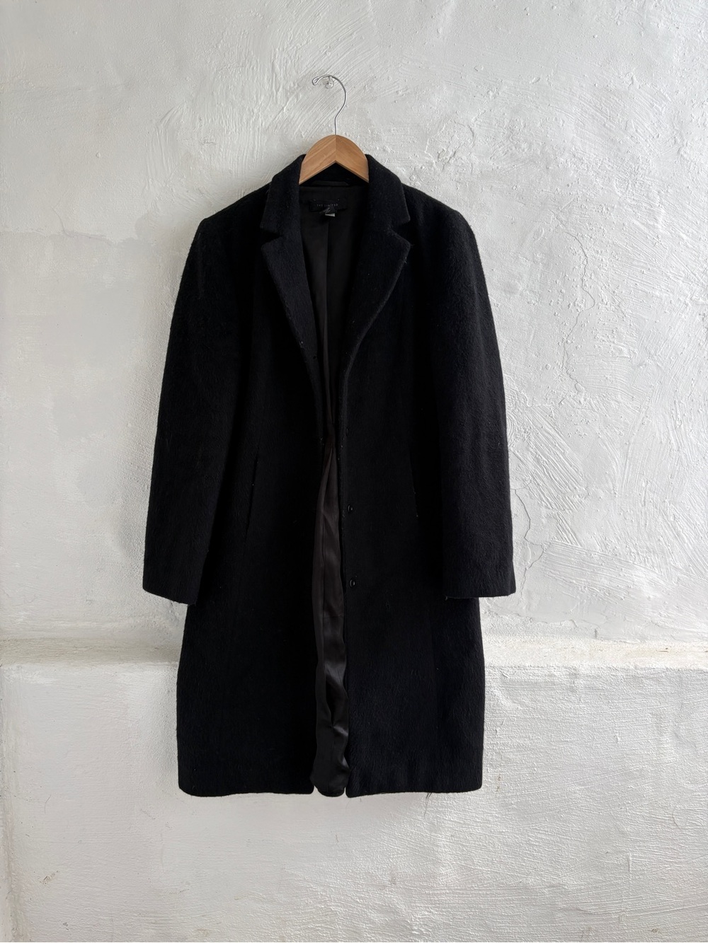 Woman’s medium mohair wool blend long coat by The Limited